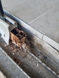 sliding glass door rollers and cleaning track for smooth quiet operation